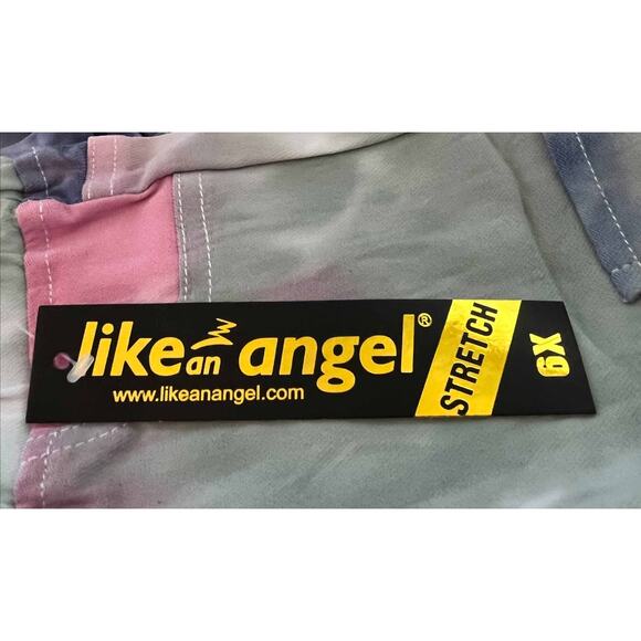 Like an Angel Girl's Tie Dye Jeggings/Leggings in Pink/Blue Size 6x - Picture 6 of 6